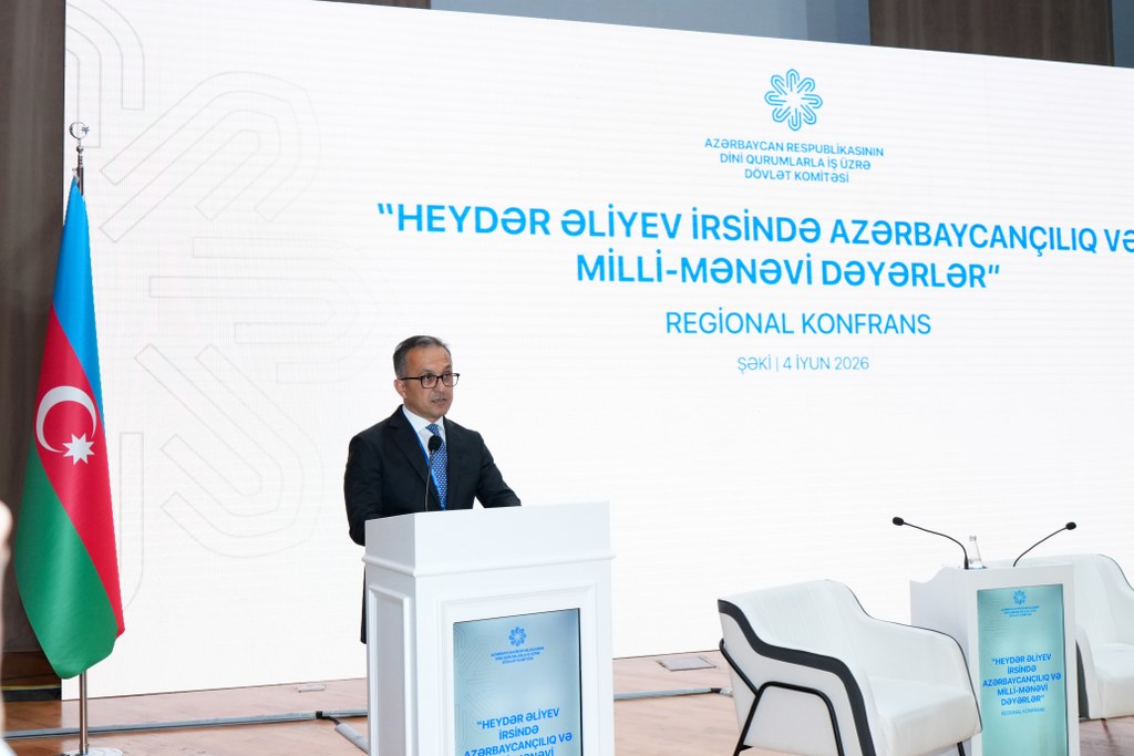 Şəkidə “Heydər Əliyev irsində Azərbaycançılıq və milli-mənəvi dəyərlər” mövzusunda regional konfrans keçirilir - Image 12