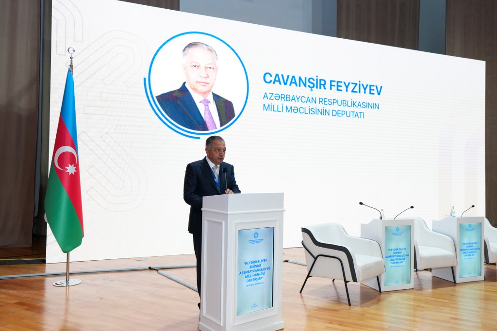 Şəkidə “Heydər Əliyev irsində Azərbaycançılıq və milli-mənəvi dəyərlər” mövzusunda regional konfrans keçirilir - Image 14