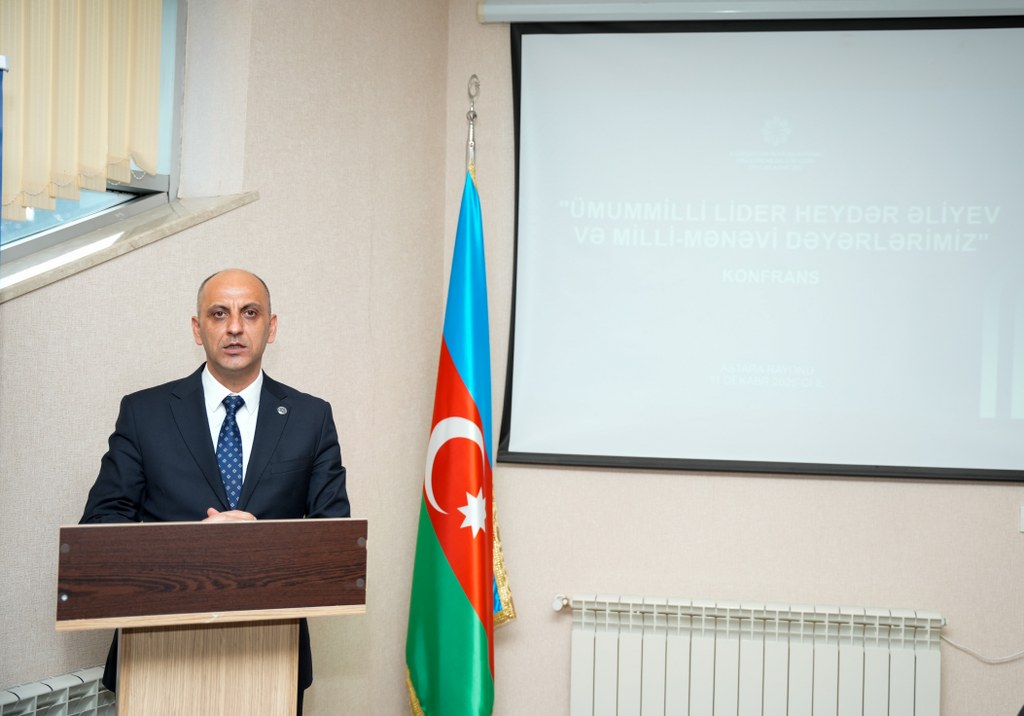 Astarada “Ümummilli Lider Heydər Əliyev və milli-mənəvi dəyərlərimiz” mövzusunda konfrans keçirilib - Image 3